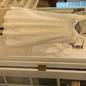 Stretch lace dress with cami slip